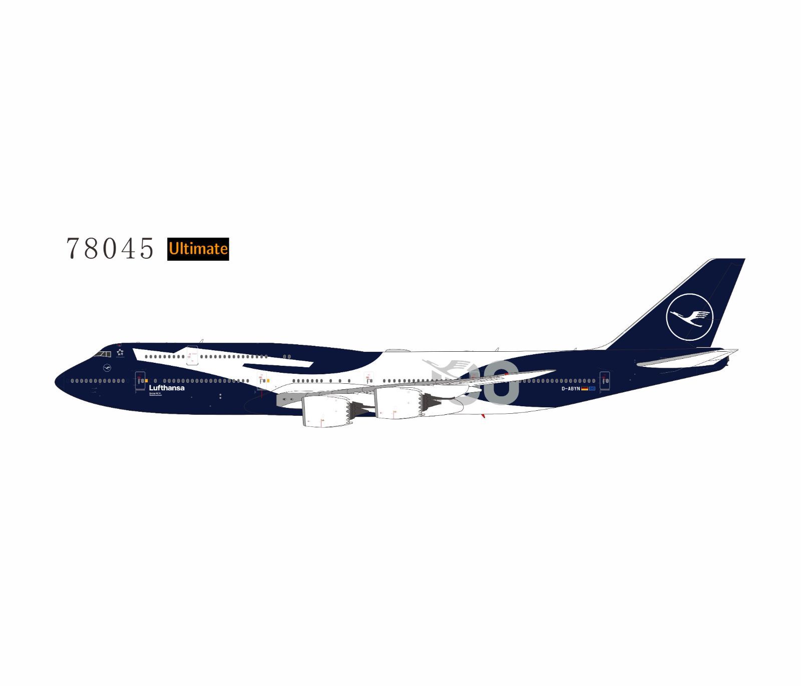 NGmodel ルフトハンザ 747-8 D-ABYN 100周年記念塗装 1/400 78045