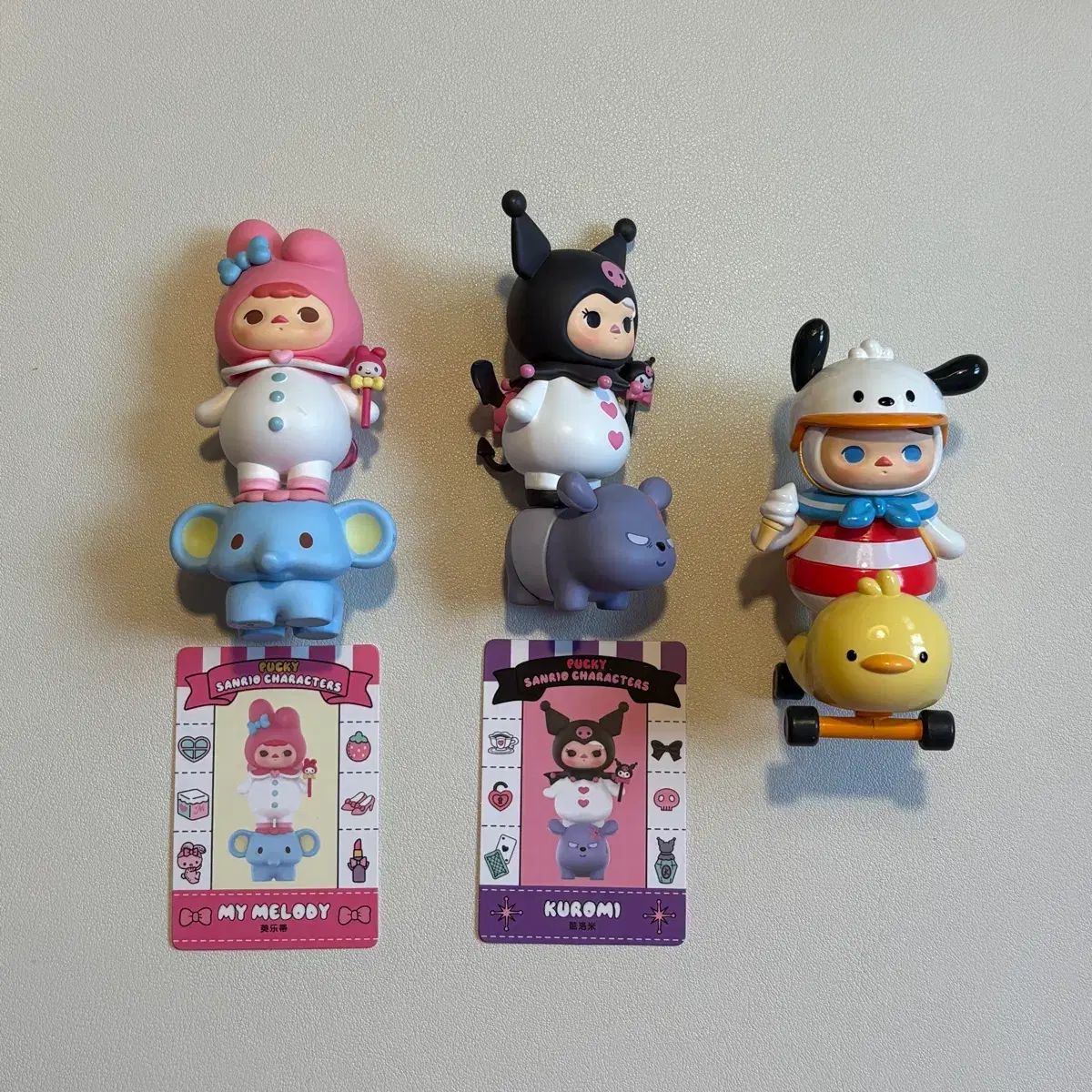 ポップマート サンリオ マイメロディ クロミ ポチャッコ PUKY(プッキー) フィギュア