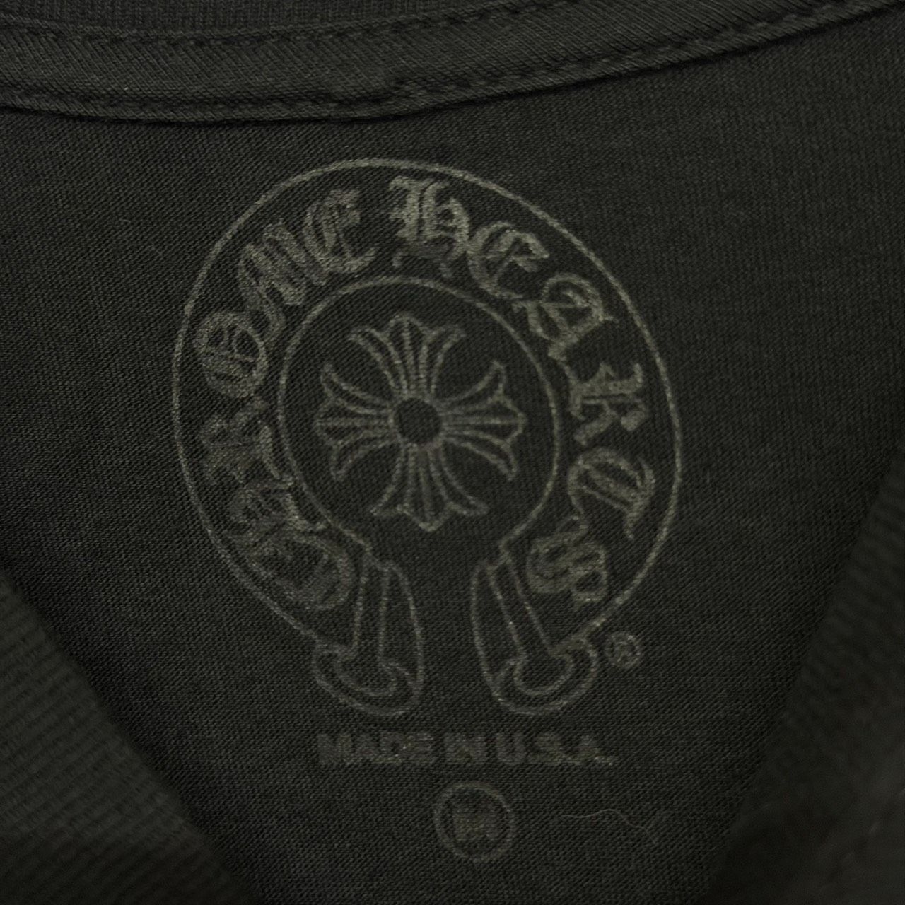 CHROME HEARTS FOTI Scroll Label クロムハーツ フォッティ コラボ スクロールラベル 黒 ブラック 青 ブルー 半袖 Tシャツ トップス メンズ レディース Mサイズ 極美品 2498