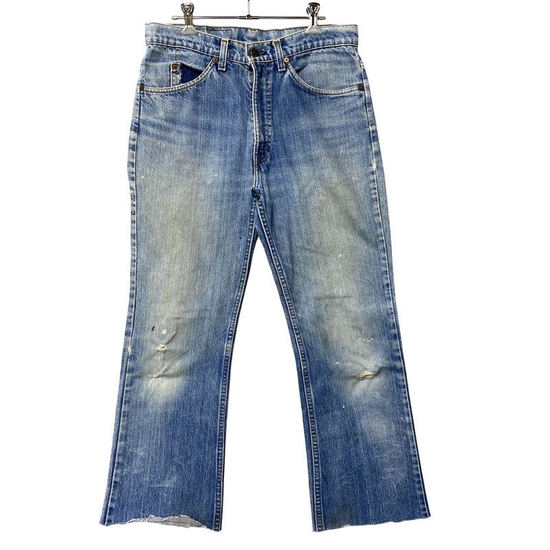 【現状渡し品】 LEVI'S リーバイス 刻印542 USA製 収縮率3％ オレンジタブ YKKジップ ZIPPER FLY FLARE DENIM PANTS ジッパー フライ フレア デニム パンツ ボトムス 【157-260519-kh-15-izu】