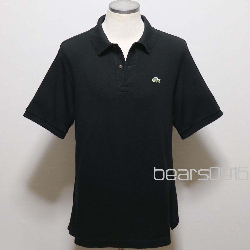 【ビックサイズ6】LACOSTE ラコステ ポロシャツ ブラック 黒 サイズ6 XL-2XL ビックサイズ オーバーサイズ Devanlay社製 美品 米国購入 6,675円