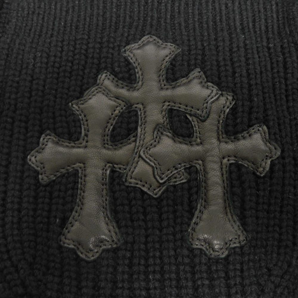 CHROME HEARTS クロムハーツ WTR M BAIT & TACKLE CARDIGAN レザー