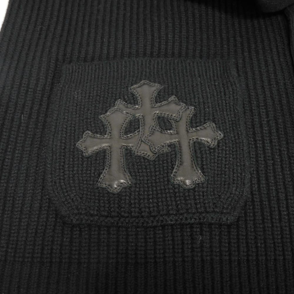 CHROME HEARTS クロムハーツ WTR M BAIT & TACKLE CARDIGAN レザー