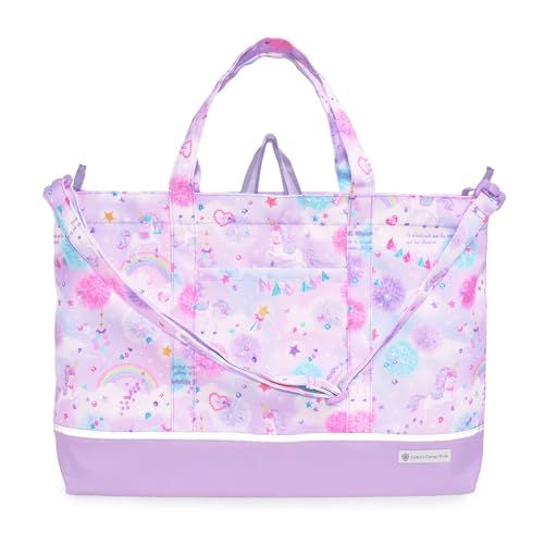 COLORFUL CANDY STYLE レッスンバッグ マチ付きショルダー [2026春モデル] 撥水軽量 ユニコーンファンタジー はっ水 軽量 汚れにくい シワ防止 大きめ ショルダー 防犯 安全 反射材付き 女の子 NM380600-a 489d9b2d