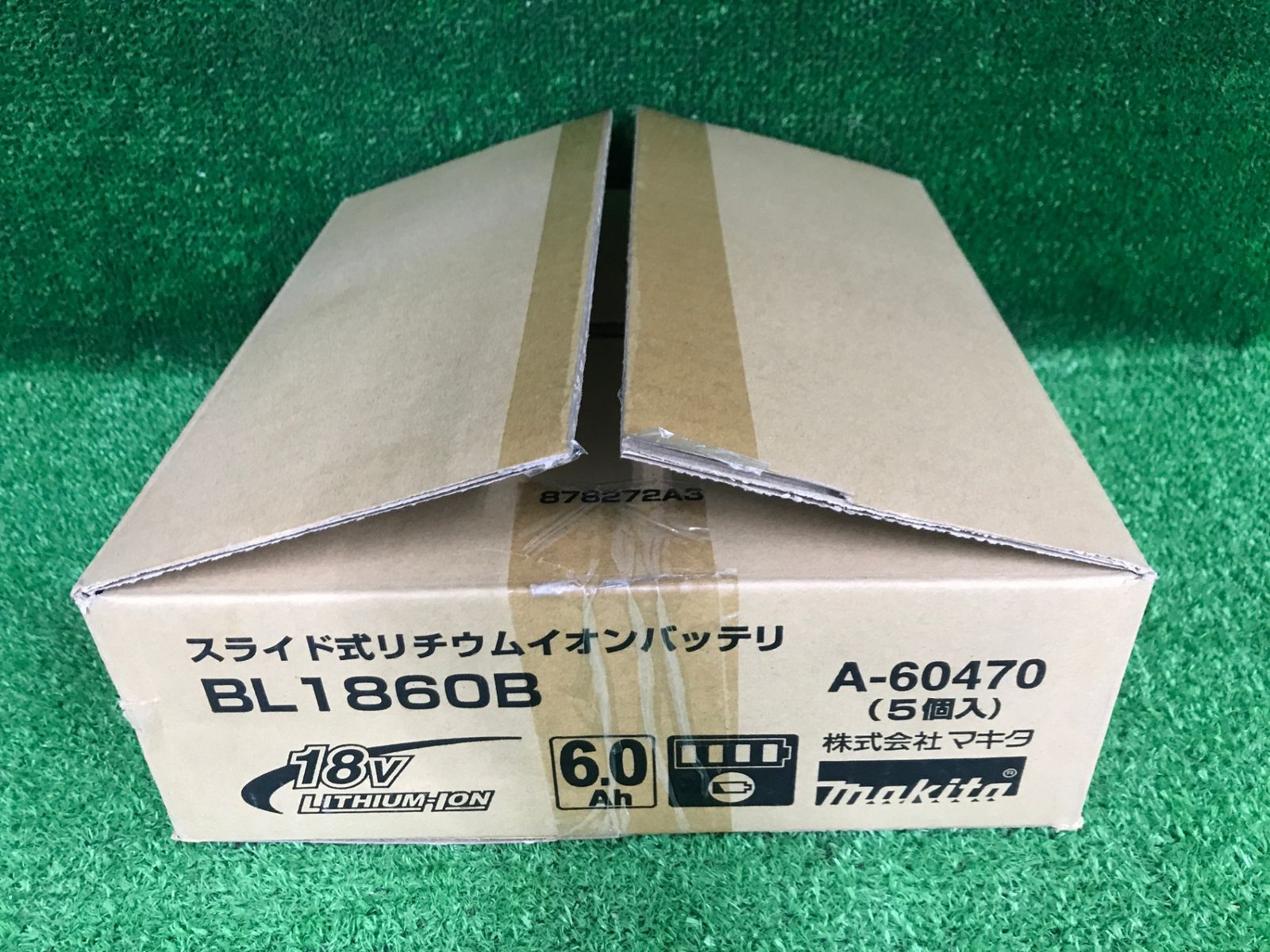 未使用品】【0906】makita(マキタ) 18v6.0Ahスライド式リチウムイオン 