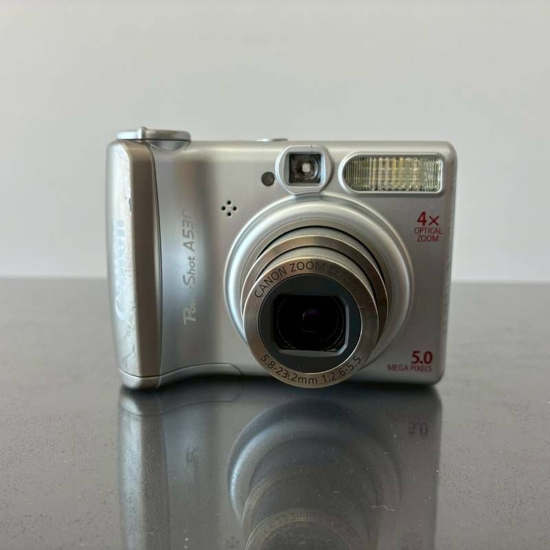 【動作品】 Canon PowerShot A530 PC1184　キャノン パワーショット コンパクトデジタルカメラ シルバー　　513T