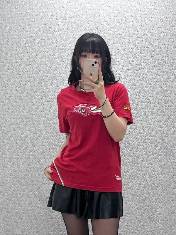 PUMA x Ferrari ストリート パンク モーター レーシング 半袖T M C11614