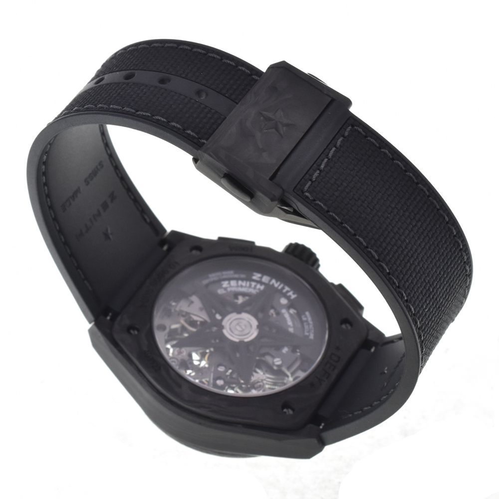 ゼニス ZENITH 10.9000.9004/96.R921 デファイ エルプリメロ21 ブラック 自動巻き メンズ 美品 箱・保証書付き 腕時計 I#147939