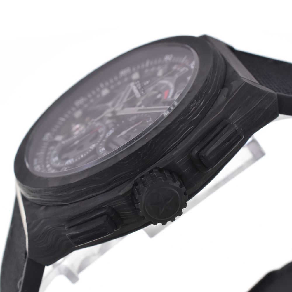 ゼニス ZENITH 10.9000.9004/96.R921 デファイ エルプリメロ21 ブラック 自動巻き メンズ 美品 箱・保証書付き 腕時計 I#147939