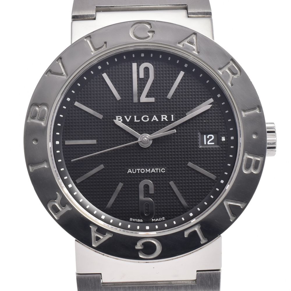 ブルガリ BVLGARI BB38SS AUTO ブルガリブルガリ デイト ブラック 自動 ブルガリ BVLGARI BB38SS AUTO ブルガリブルガリ デイト ブラック 自動