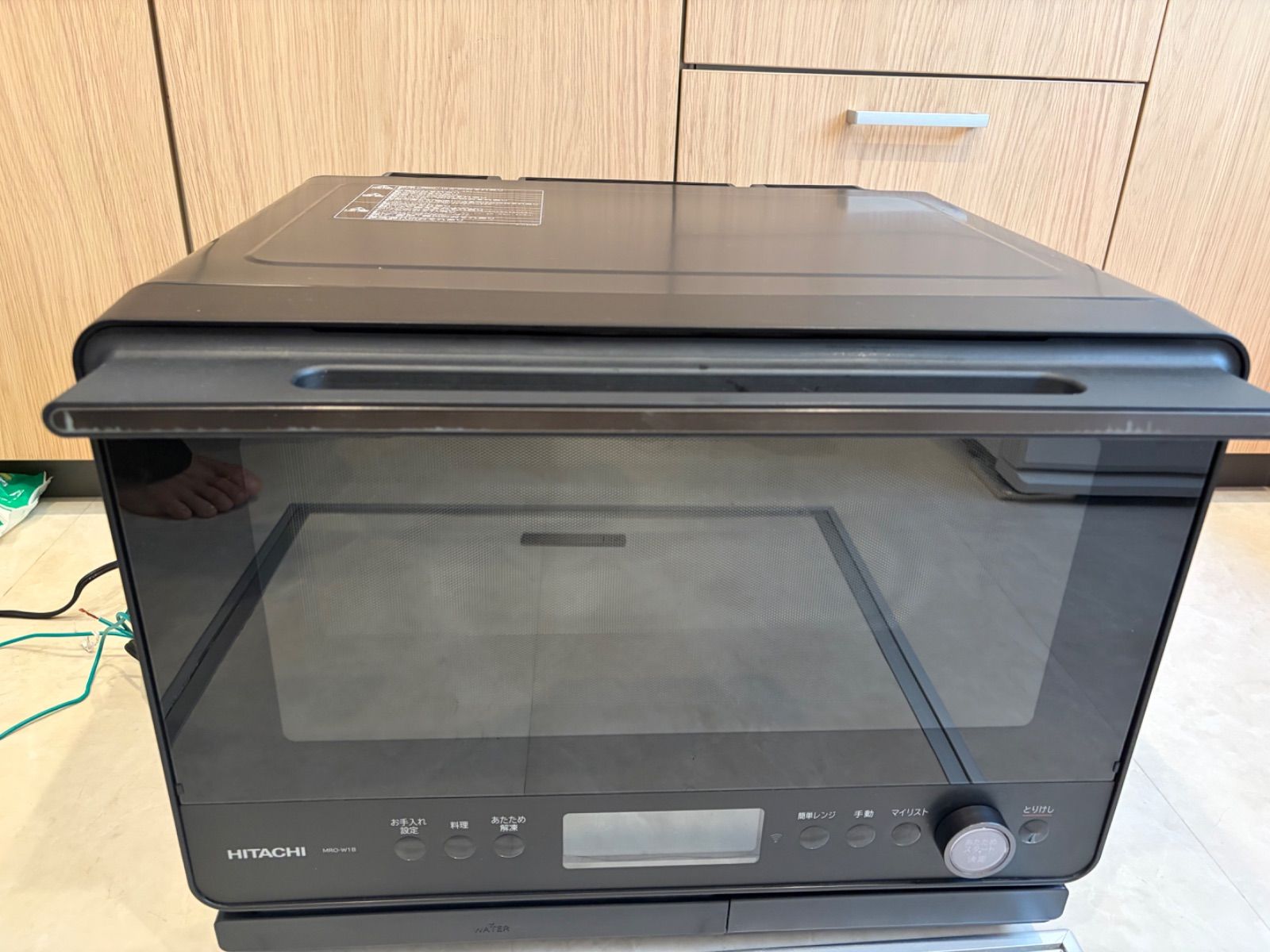 HITACHI MRO-W1B(K) オーブンレンジ 2023年製 動作品 現状品