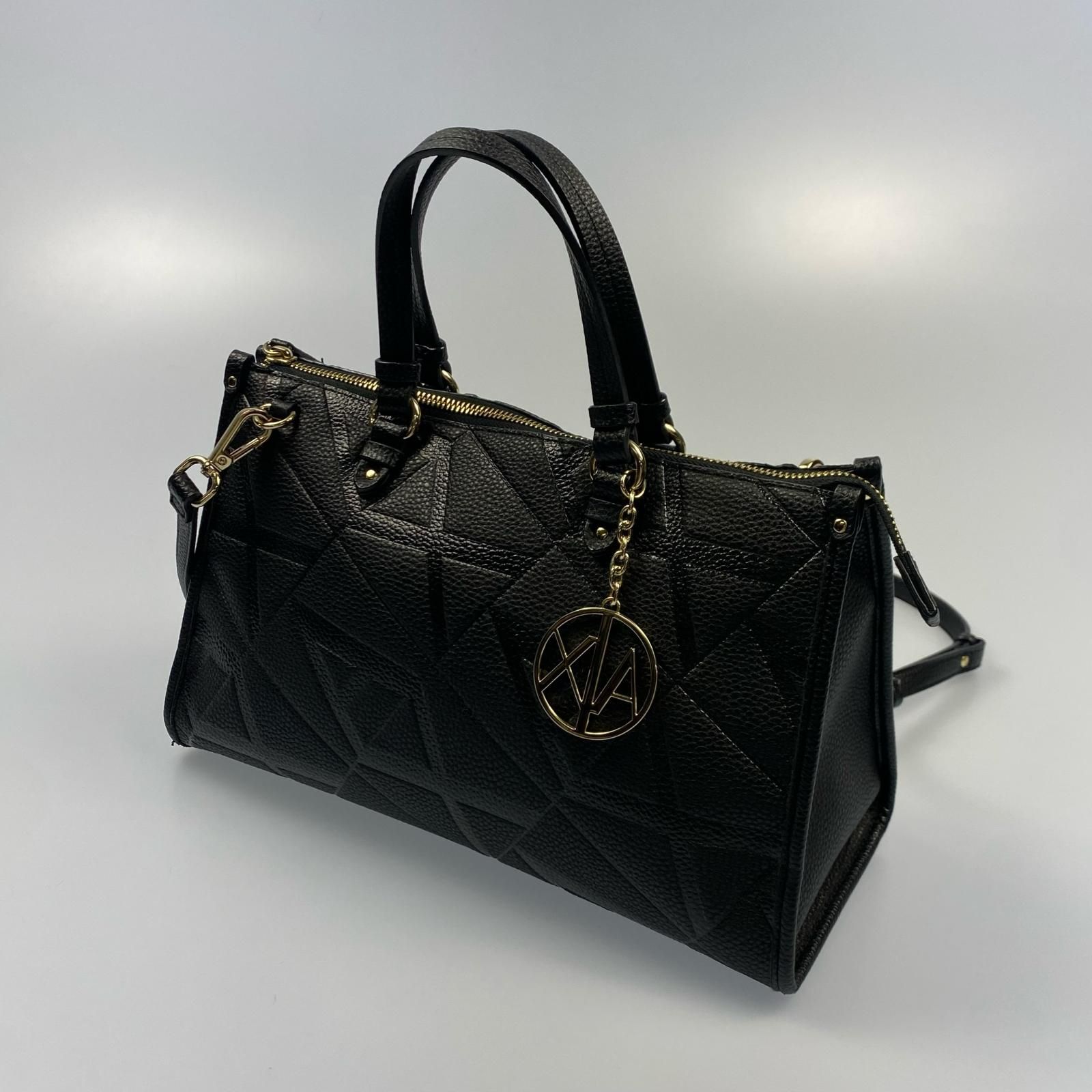 【姫路東店】 中古 ARMANI EXCHANGE | アルマーニエクスチェンジ その他バッグ モノグラムロゴハンドバッグ ブラック 【121】