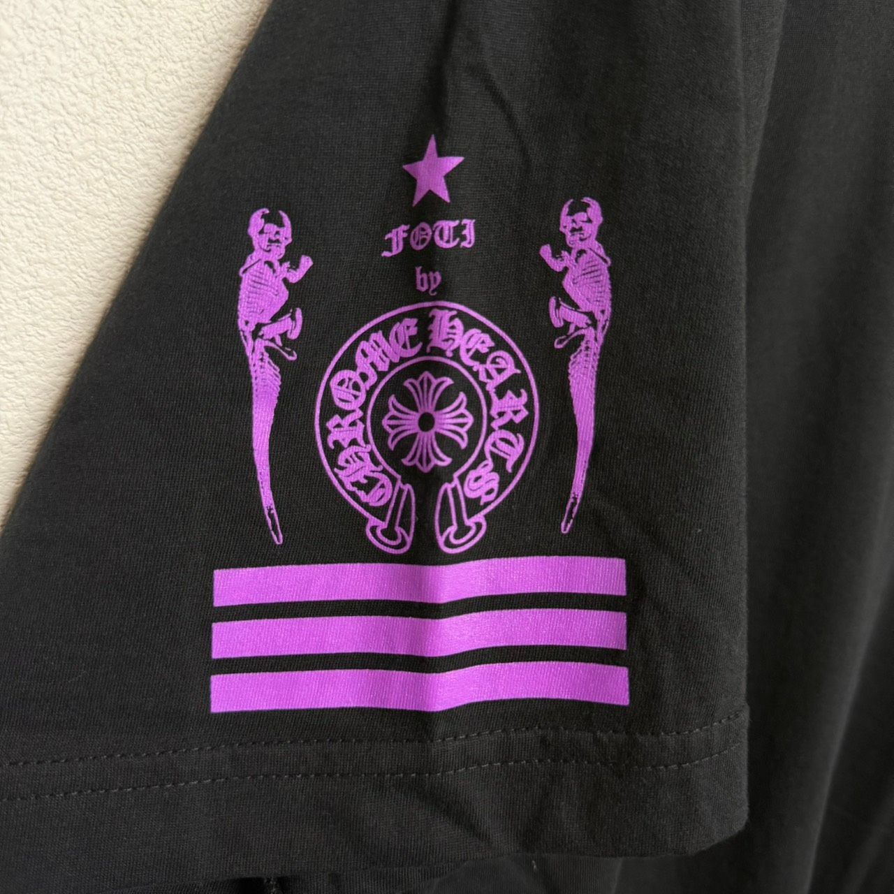 CHROME HEARTS JOE FOTI クロムハーツ フォッティ コラボ 2026 黒 ブラック 青 ブルー 紫 パープル 半袖 Tシャツ トップス メンズ レディース XLサイズ 新品未使用 2507