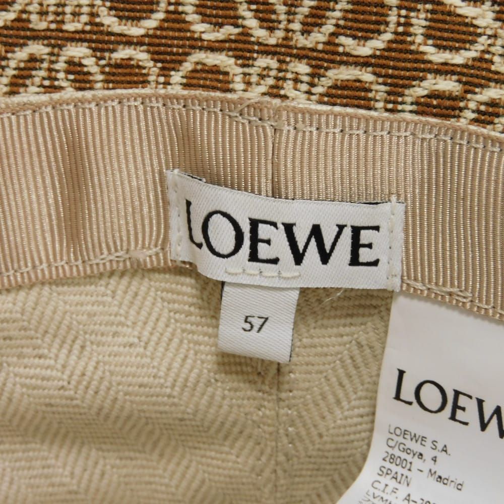 LOEWE ロエベ アナグラム ジャガード バケット ハット S 57