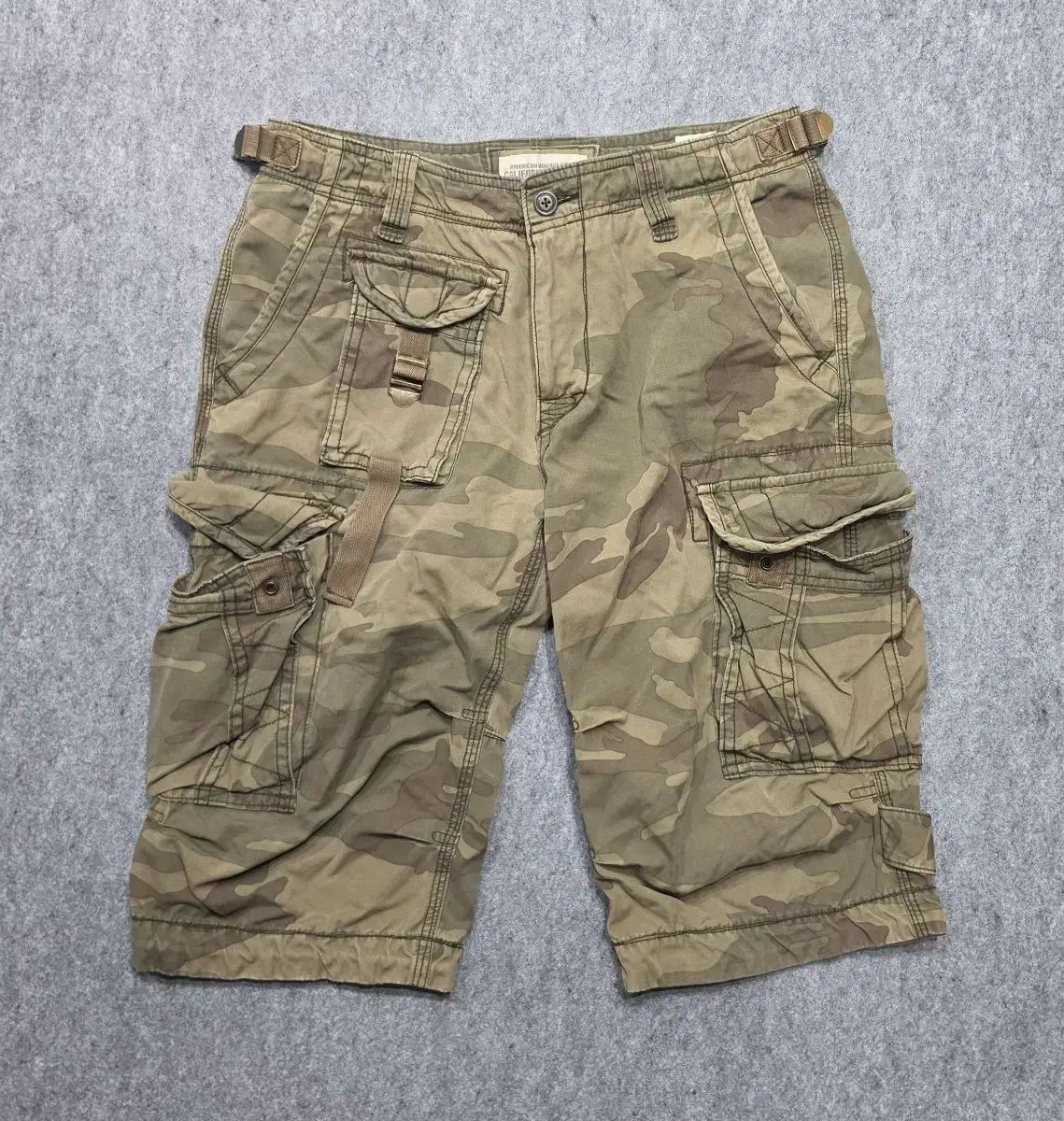 WHO.A.U カモフラージュ カーゴ ハーフパンツ XL