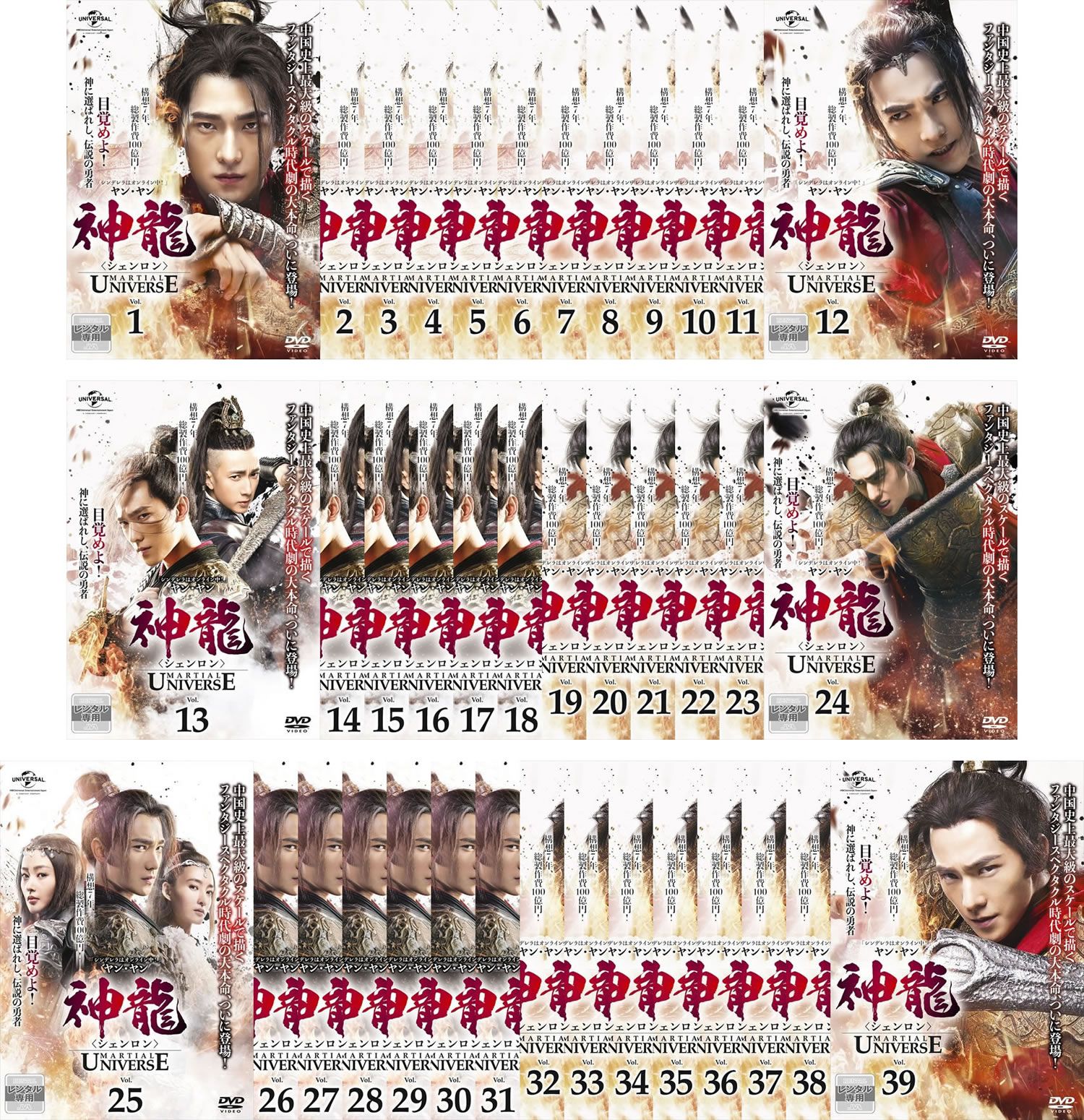 神龍 シェンロン Martial Universe(39枚セット)第1話~第78話 最終【字幕】【全巻セット 洋画 中古 DVD】レンタル落ち