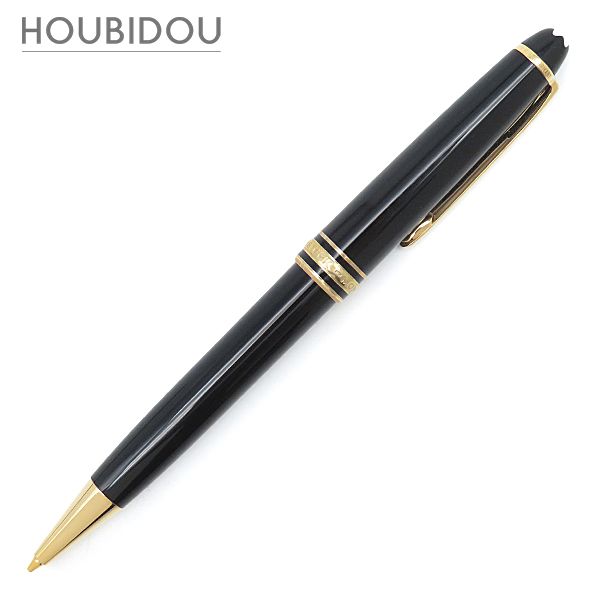 モンブラン Montblanc 文具 マイスターシュテュック メカニカルペンシル GP プレシャスレジン ブラック×ゴールド シャープペンシル シャーペン ツイスト式 【中古】