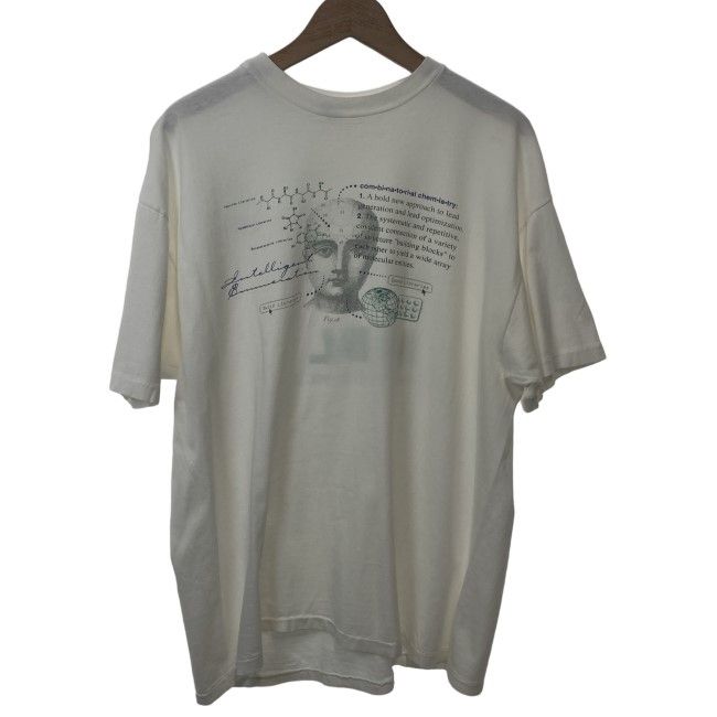 【中古】　Hanes　Tシャツ　90s vintage　90年代　OLD　半袖　トップス　クルーネック　プリント　化学式　オーバーサイズ　USA製　古着　/1590