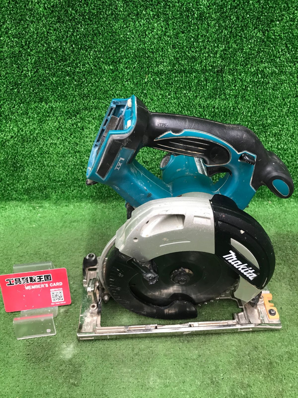 【中古品】【0918】★makita(マキタ) 165㎜18v充電式マルノコ 青(本体のみ) HS630DZ　ITGI5RD3UKM0