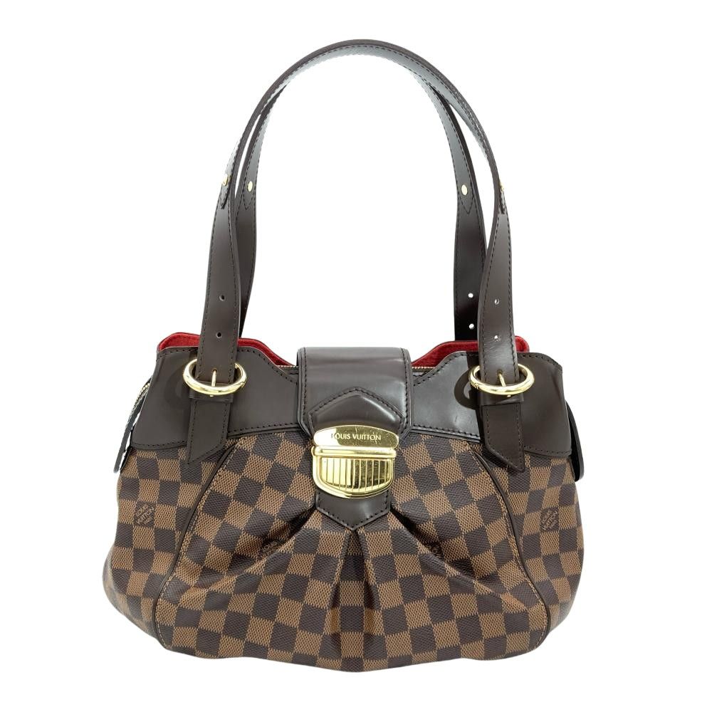 ルイヴィトン LOUIS VUITTON システィナPM ショルダーバッグ ダミエ エベヌ N41542 ブラウン ゴールド金具 FL0151 レディース【中古】