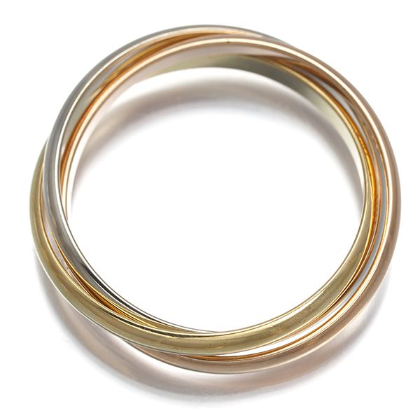 カルティエ トリニティ リング スリーカラー XS 55号 K18YG/WG/PG