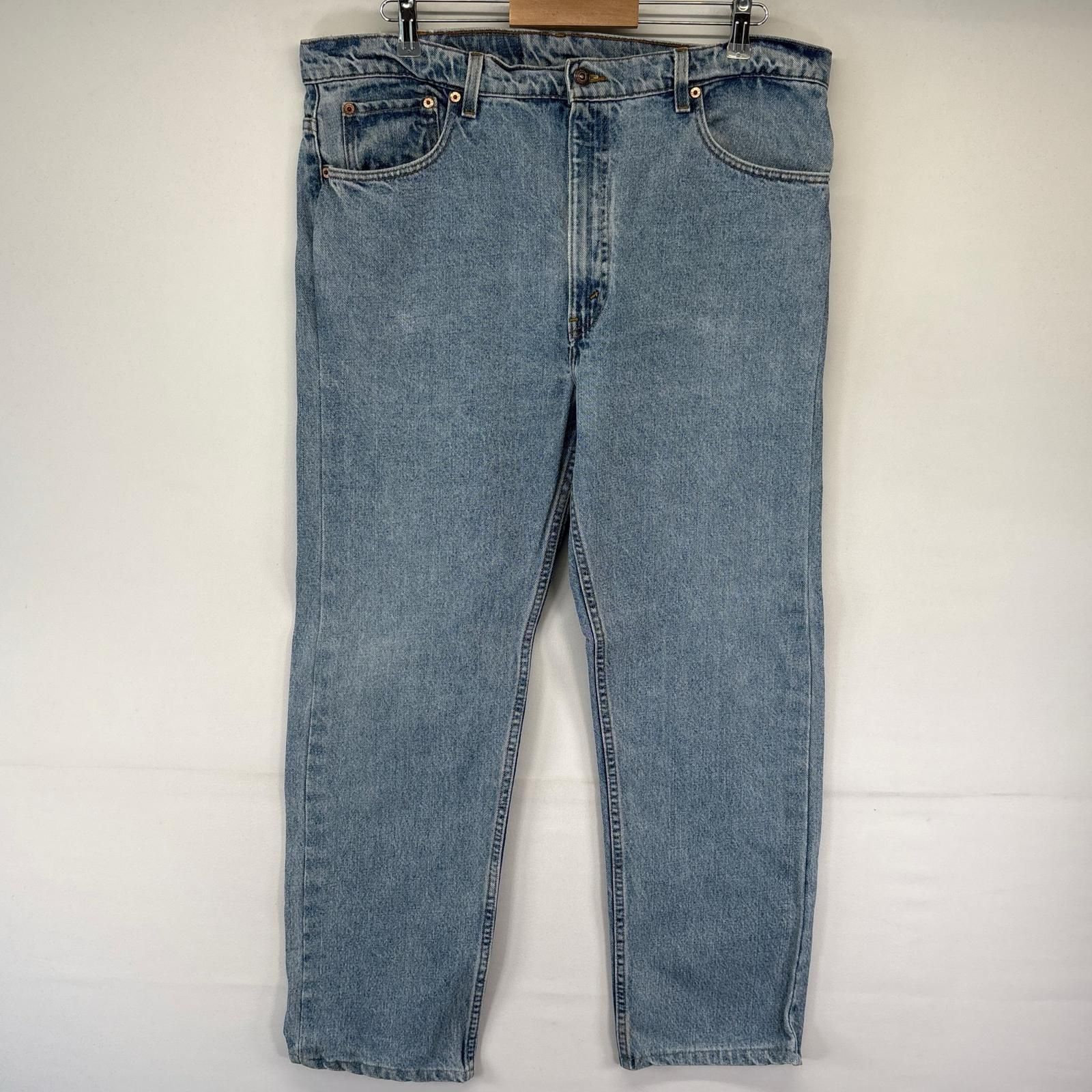 古着 90's/90年代 リーバイス Levi's USA製 デニム パンツ 505 テーパード ジーパン 大きいサイズ W40L30 ブルー系 メンズ