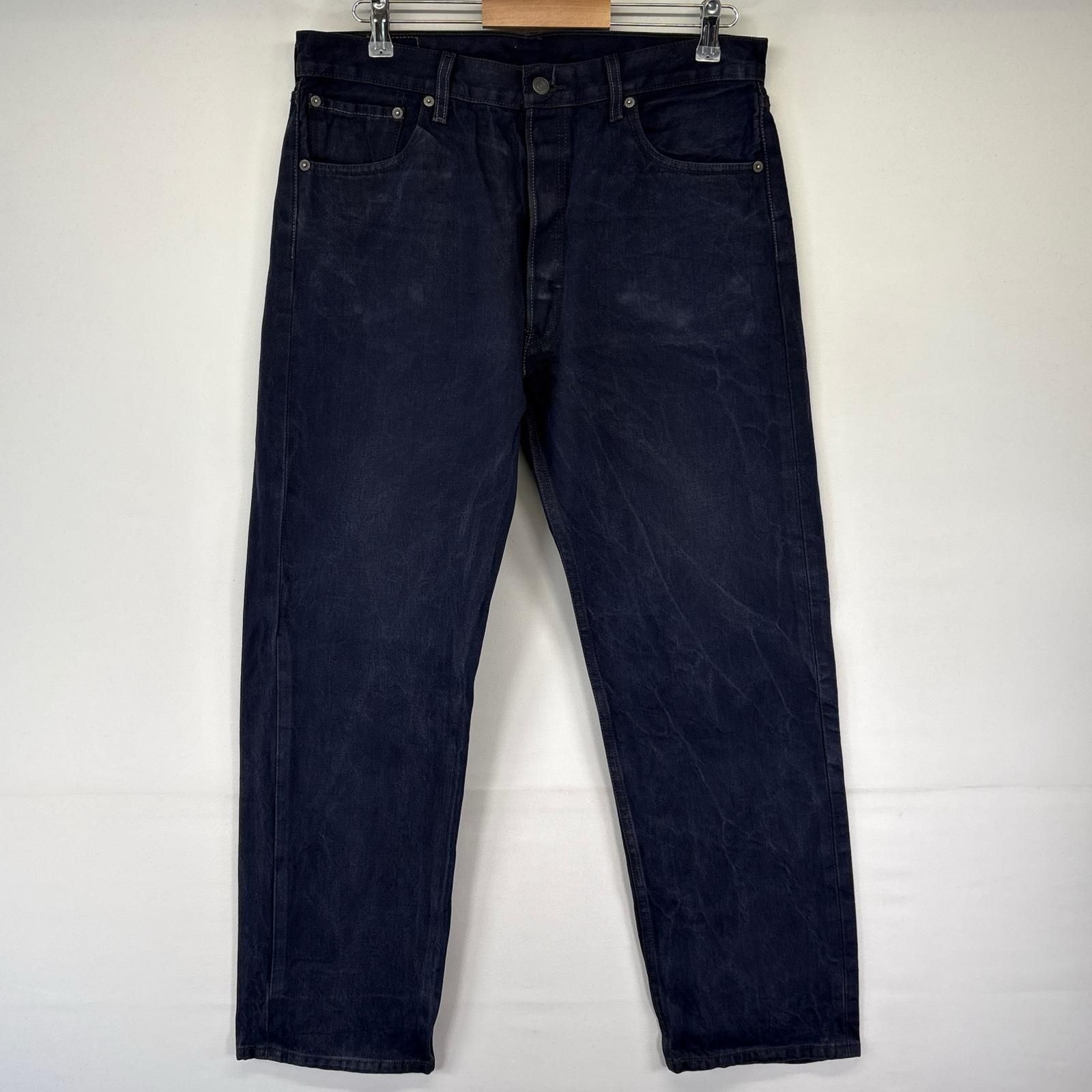 古着 リーバイス Levi's デニム パンツ 501 ストレート ボタンフライ ジーパン 刻印4093 36x32 ネイビー系 メンズ