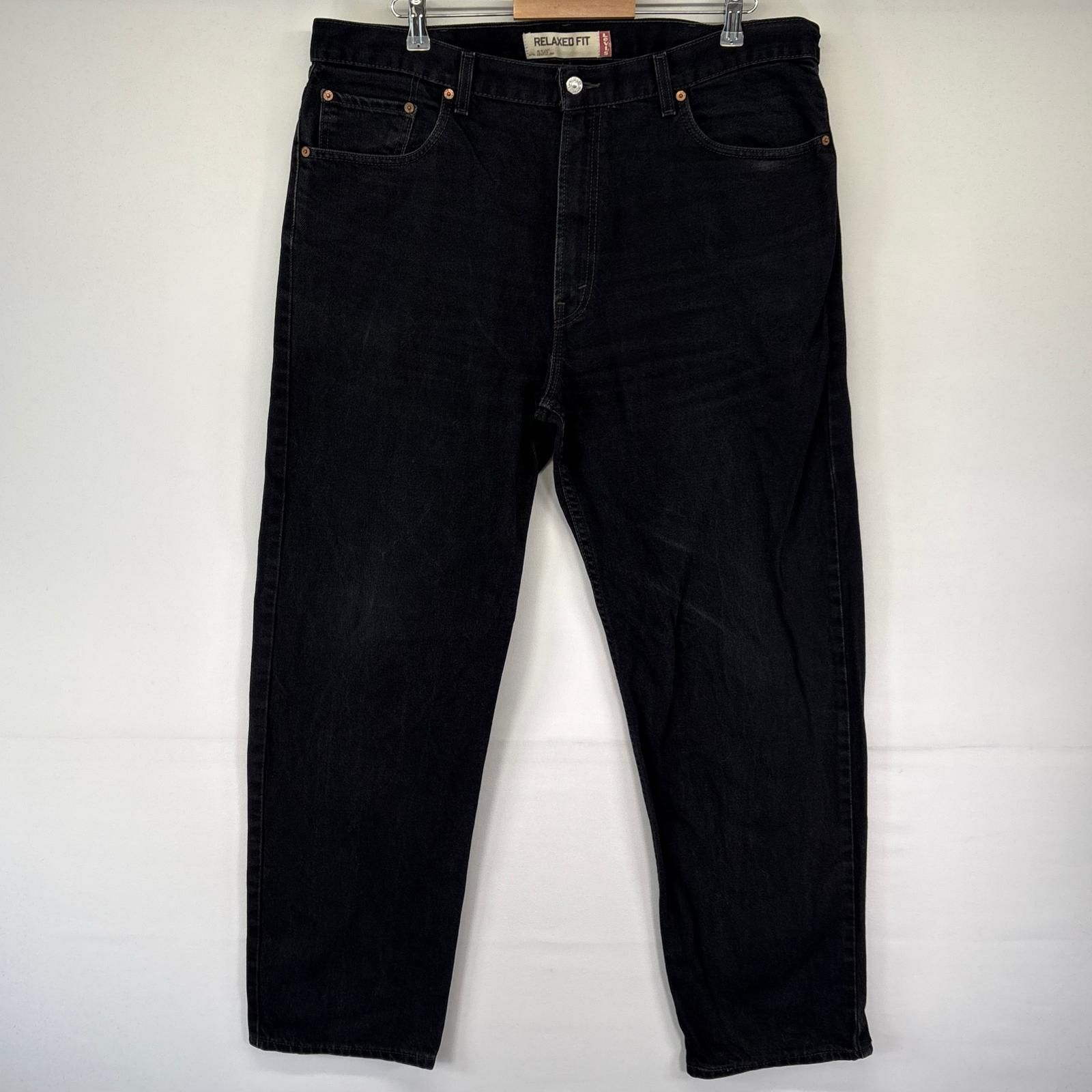 古着 リーバイス Levi's デニム パンツ 550 大きいサイズ ブラックデニム ジーパン 40x32 ブラック系 メンズ