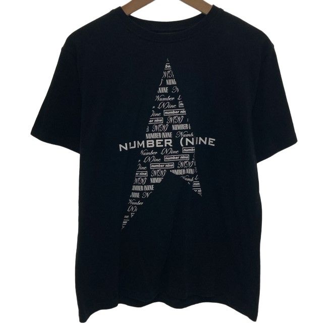 【中古】　NUMBER (N)INE　Tシャツ　半袖　トップス　クルーネック　ロゴT　ブランドロゴ　プリント　古着　/4393