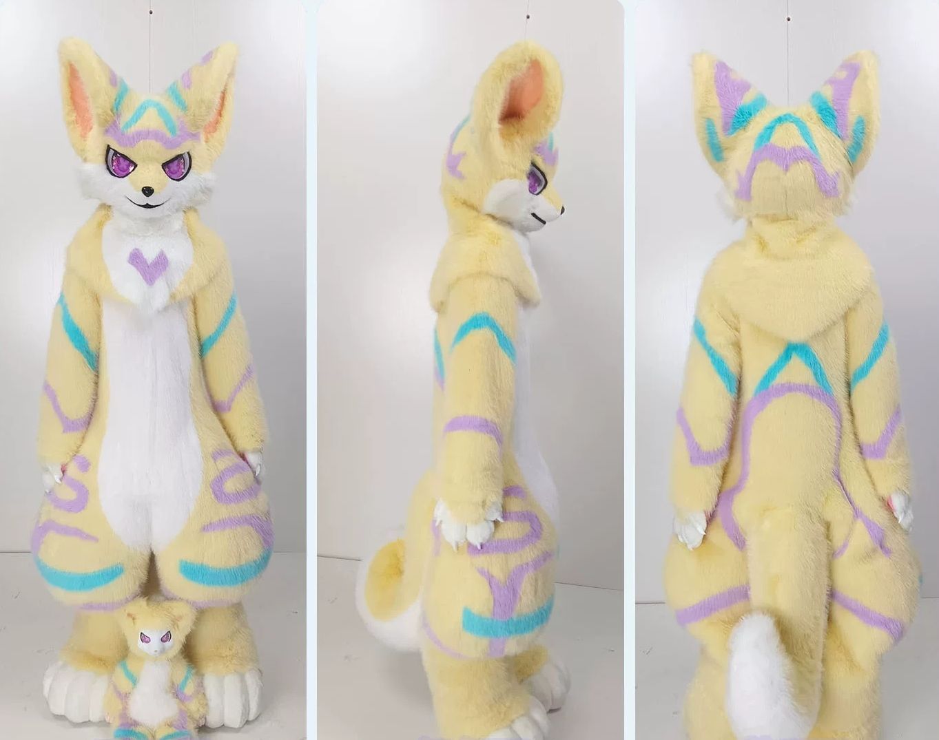 ★即納 着ぐるみ ケモノ体 フルスーツ 短毛タイプ NO.190 小さめ 最新作 セット ケモノ ファースーツ ぬいぐるみ コスプレ コスチューム 一点物