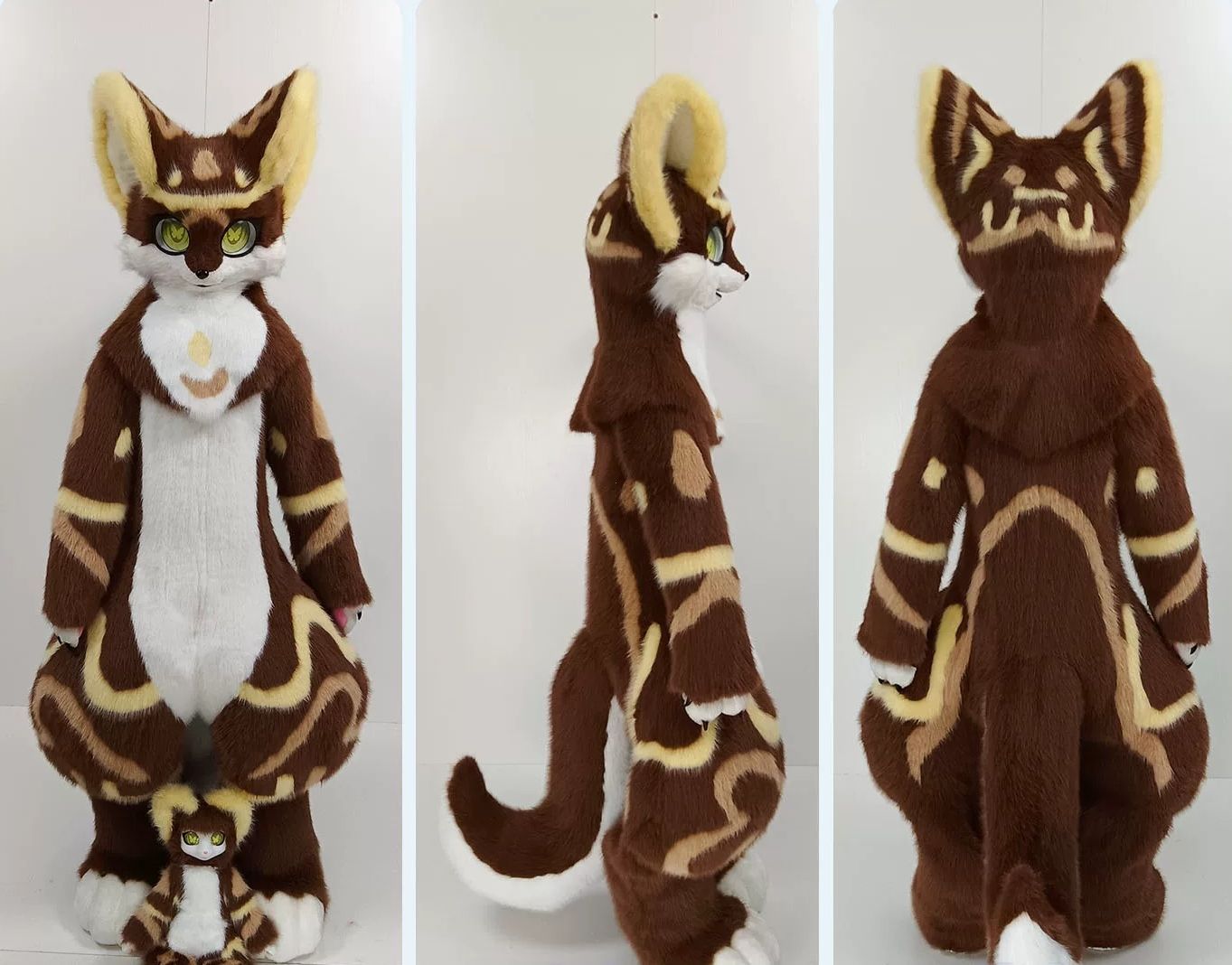 ★即納 着ぐるみ ケモノ体 フルスーツ 短毛タイプ NO.187 小さめ 最新作 セット ケモノ ファースーツ ぬいぐるみ コスプレ コスチューム 一点物