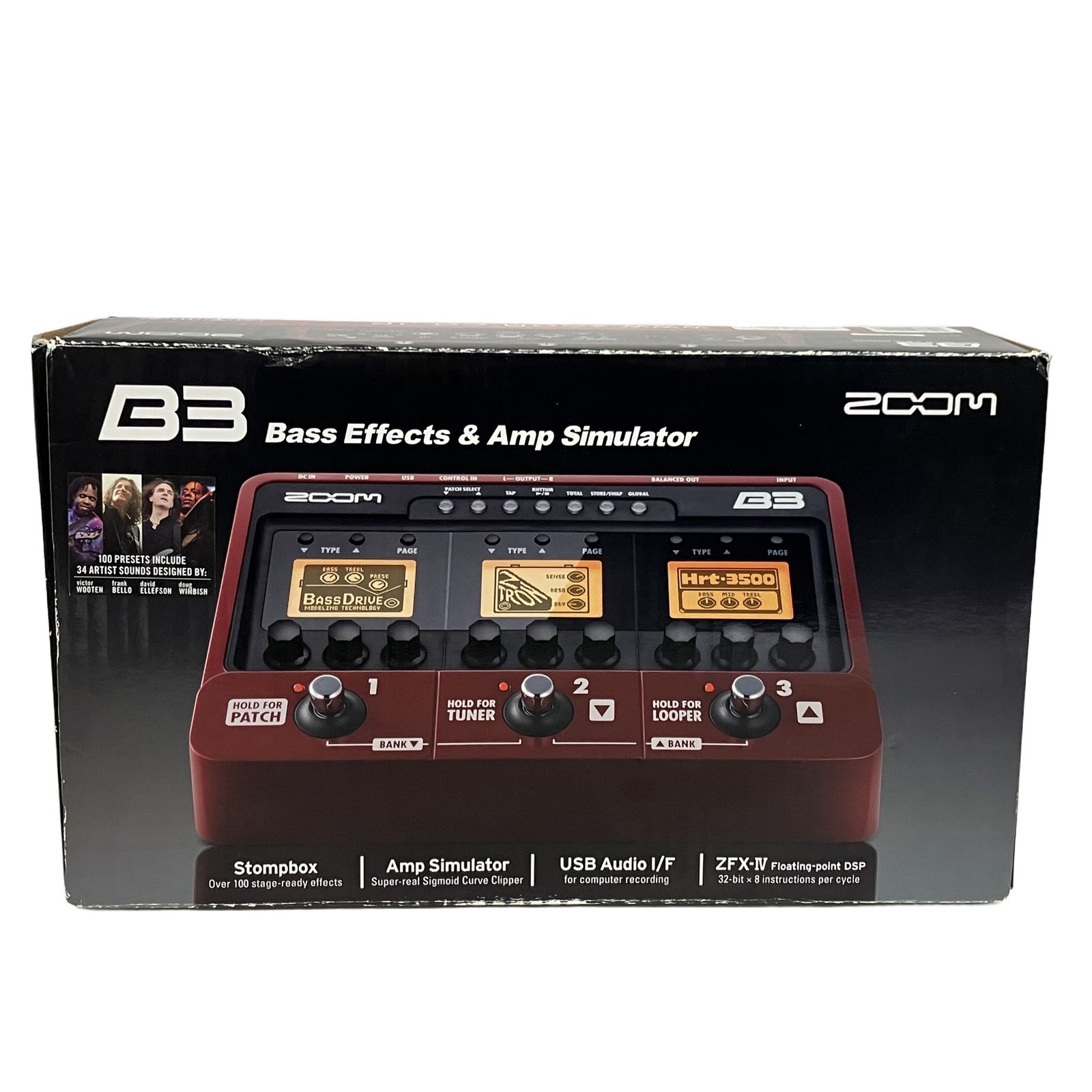 zoom B3 ベースマルチエフェクター ベース用アンプシミュレーター 中古