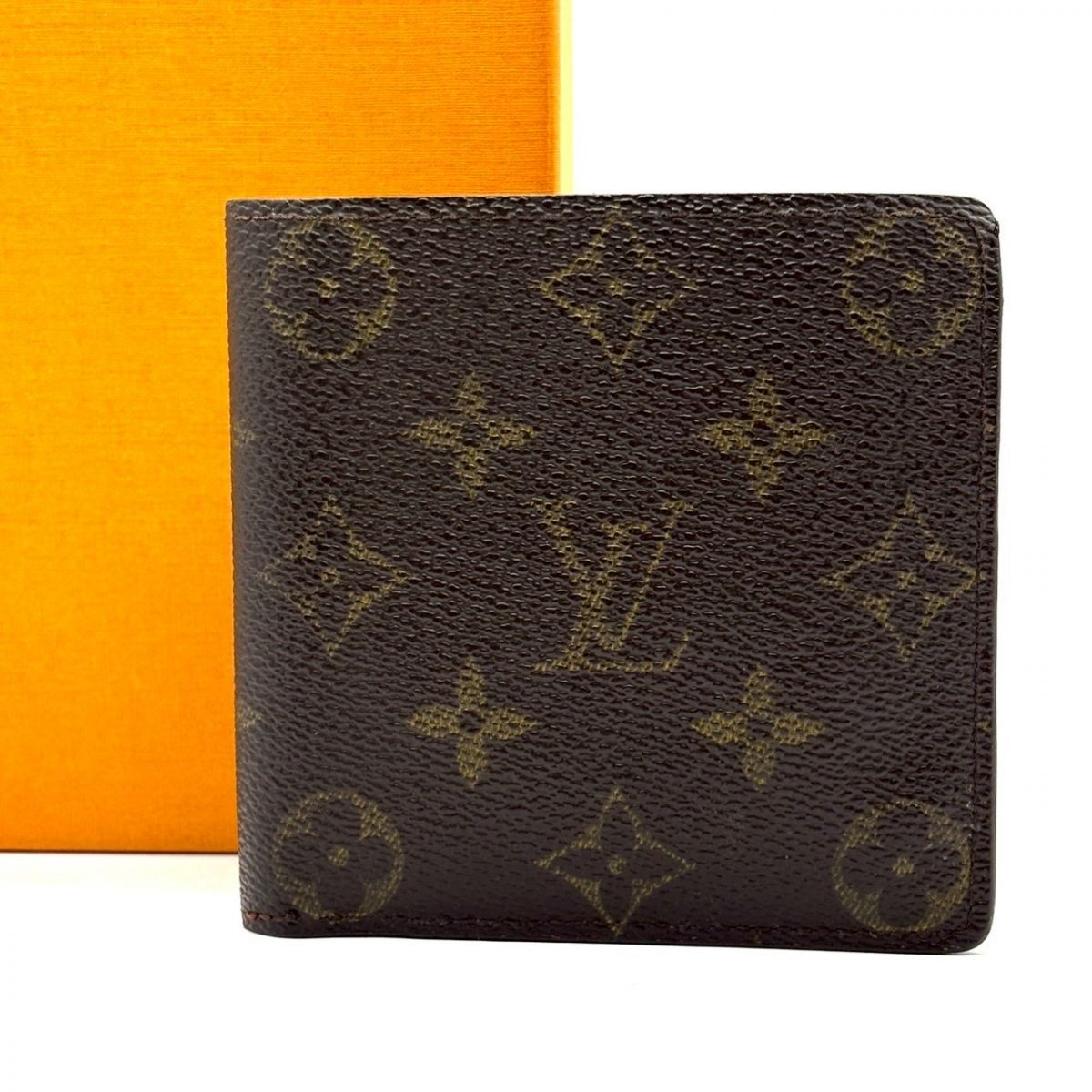美品！ ルイヴィトン モノグラム マルコ 折り財布 675A LOUIS LOUIS 