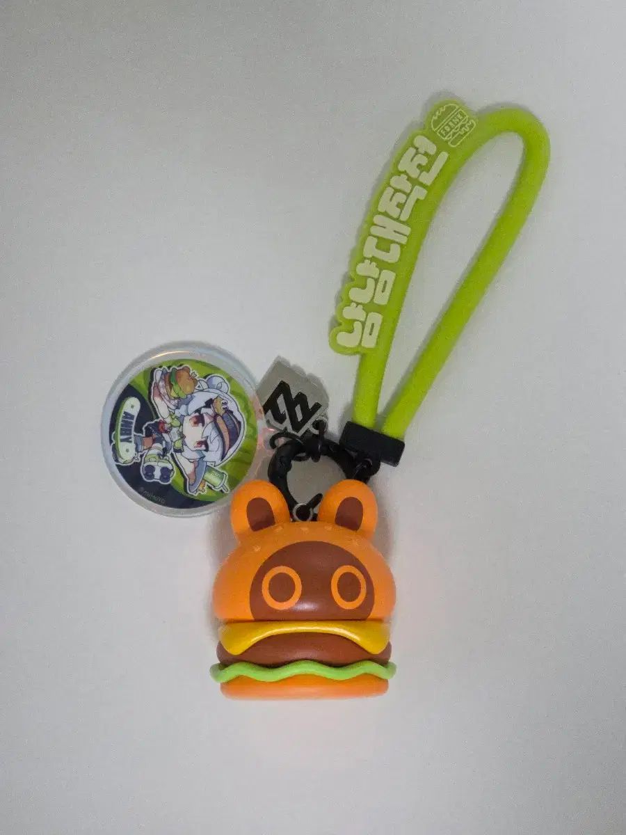 ジョン・ジョンジェ フランクバーガー냠냠大作戦 バーガー部 キーホルダー バンブ キーホルダー ハンバーガー フィギュア