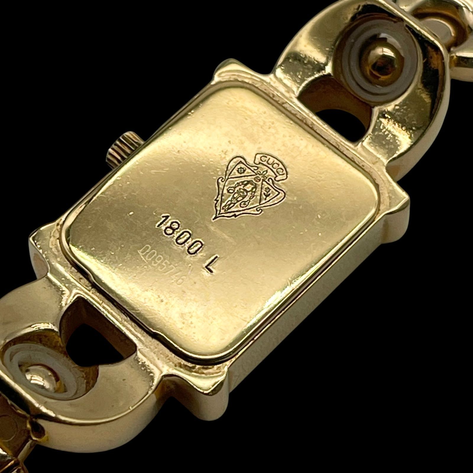 新品電池 稼働品 GUCCI グッチ レディース腕時計 1800L クォーツQZ