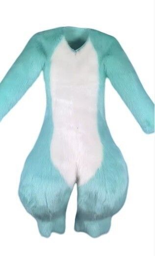 着ぐるみ ケモノ体 ミント色 Bタイプ 全身 ケモノ マスク ファースーツ ぬいぐるみ コスプレ コスチューム