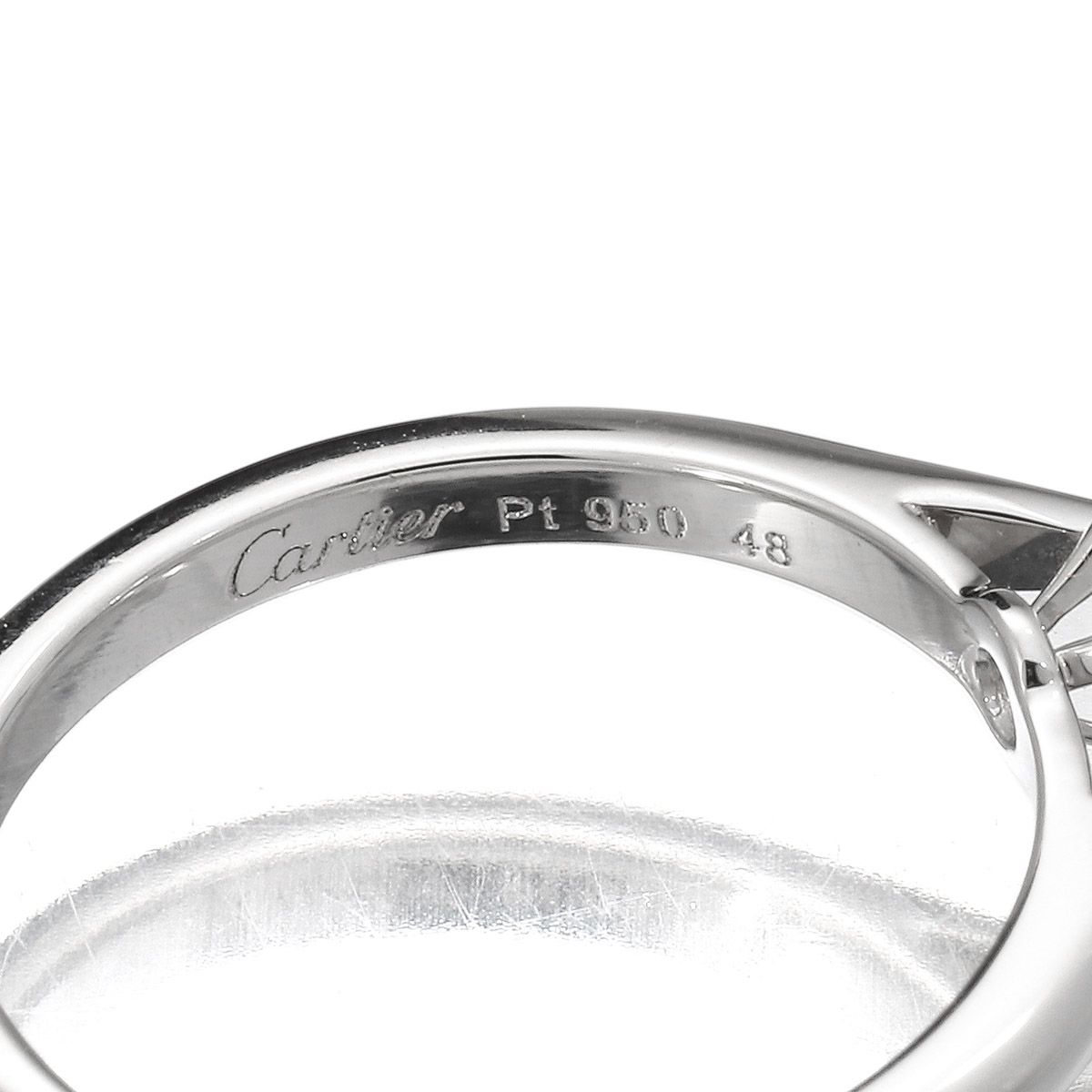 カルティエ Pt950 リング 8号 新品仕上済】 Cartier 1895 ダイヤモンド 0.61ct プラチナ Pt950