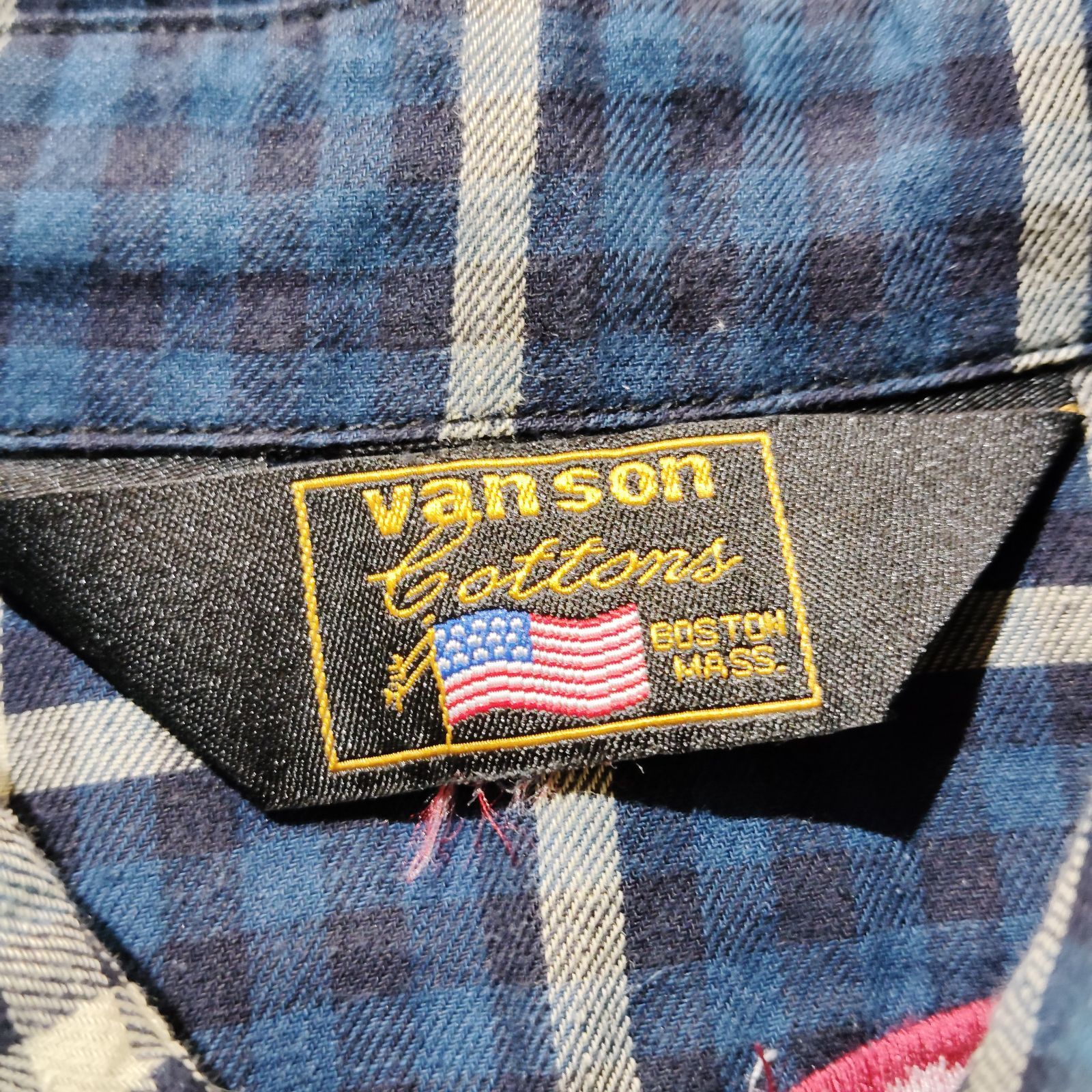 VANSON × クローズWORST デスラビットシャツ チェック バンソン 