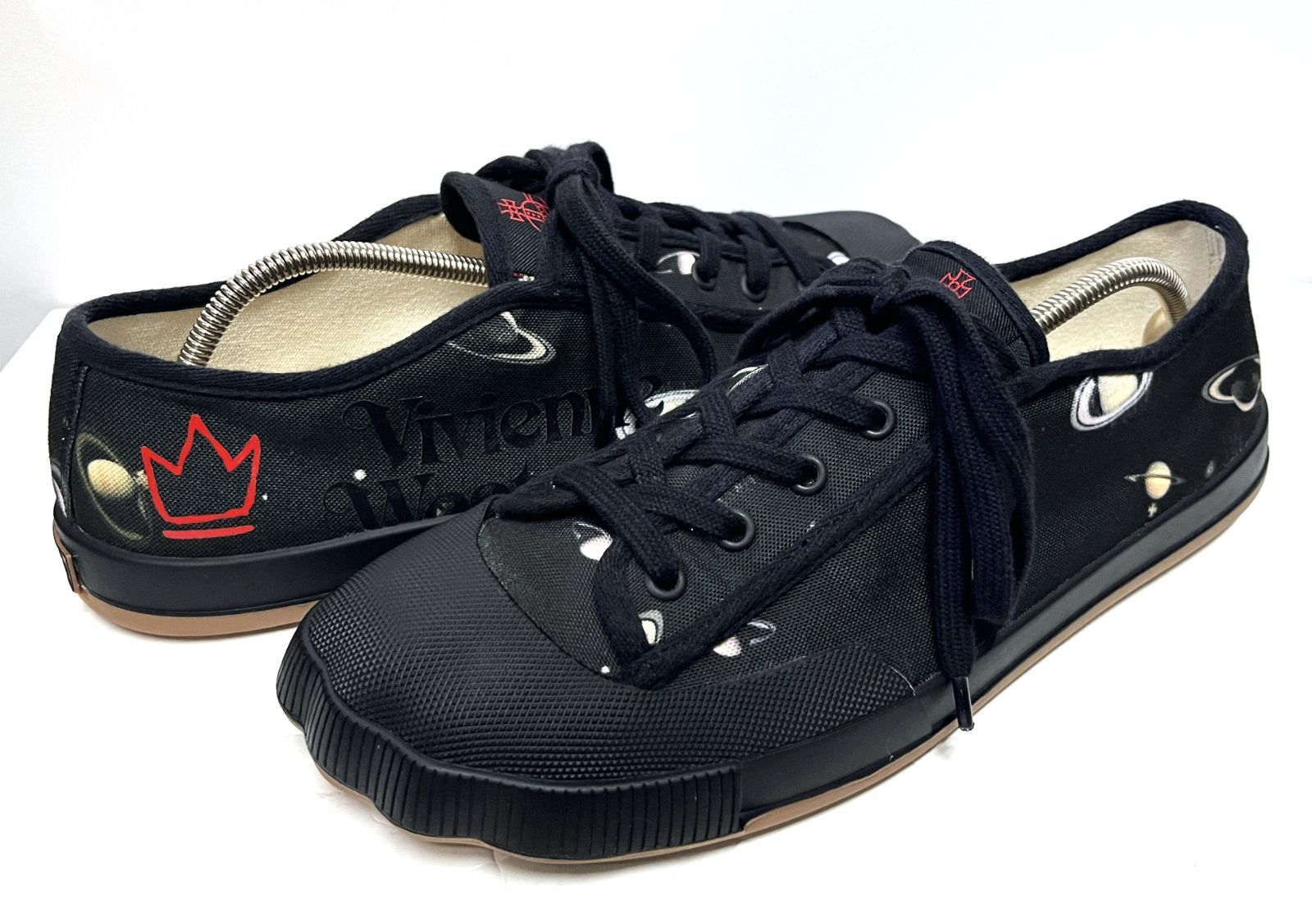 43(28cm)◆Vivienne Westwood｜ヴィヴィアンウエストウッド プラネットロゴ アニマルジム キャンバススニーカー シューズ 靴 25,256円