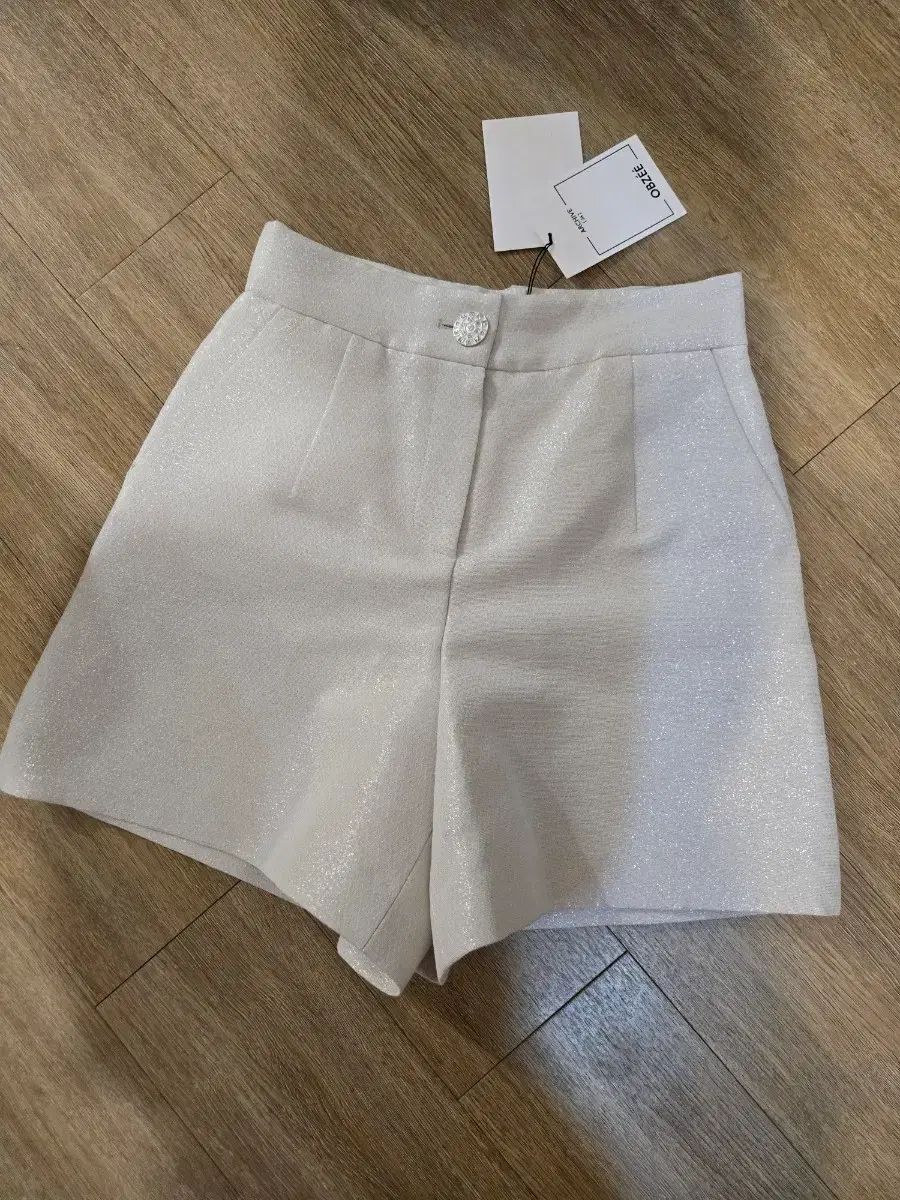 ハンサム 23ss OBZEE オブジェ ハイウエスト パンツ スパンコール