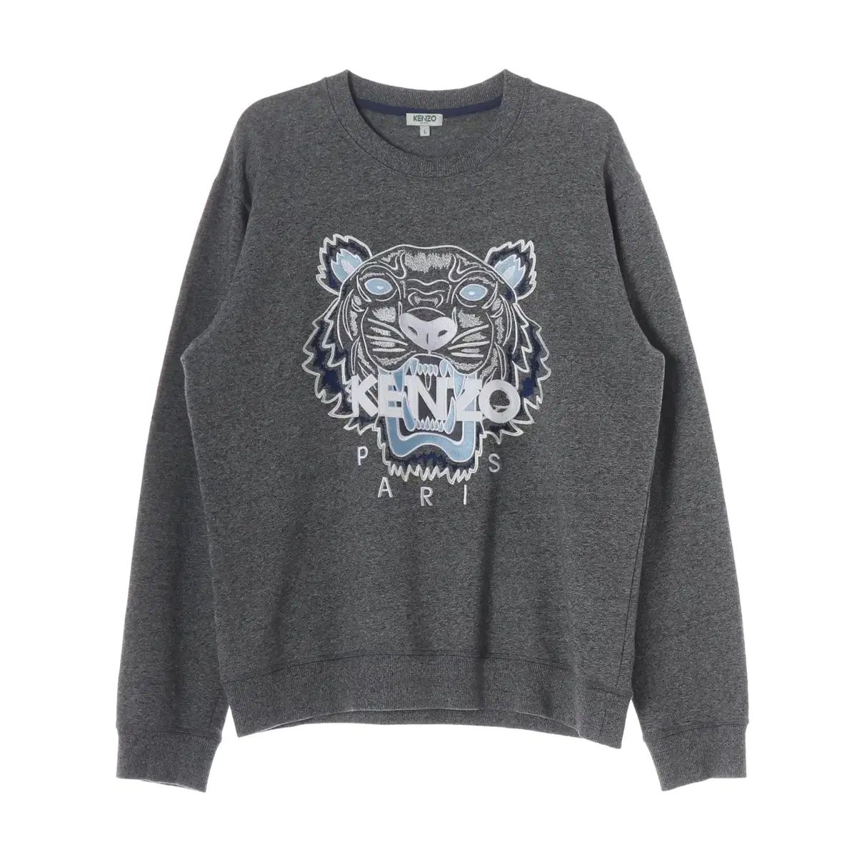 KENZO ブルー タイガー グラフィック 刺繍 スウェットシャツ トレーナー 7,774円