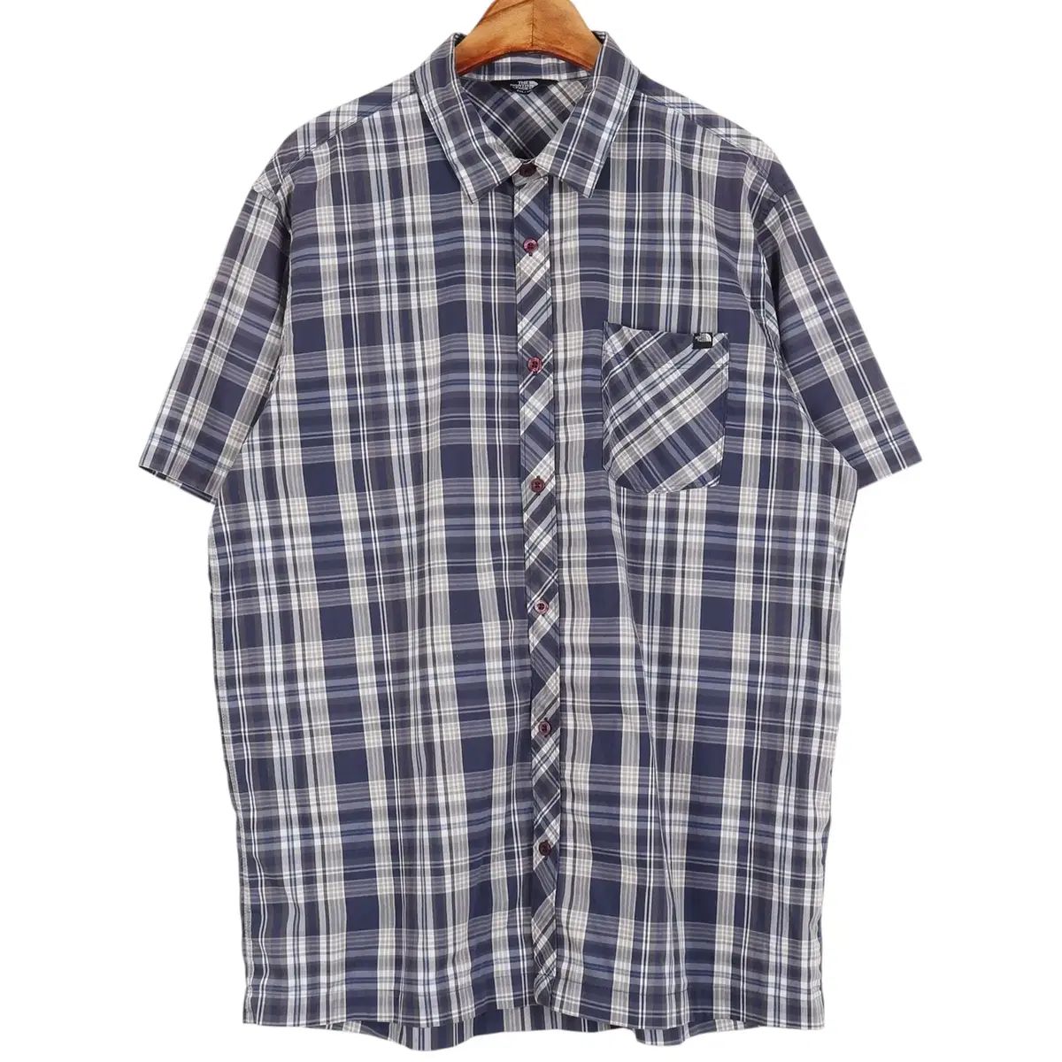 ノースフェイス THE NORTH FACE CHECK 半袖 シャツ 2XL/ k441