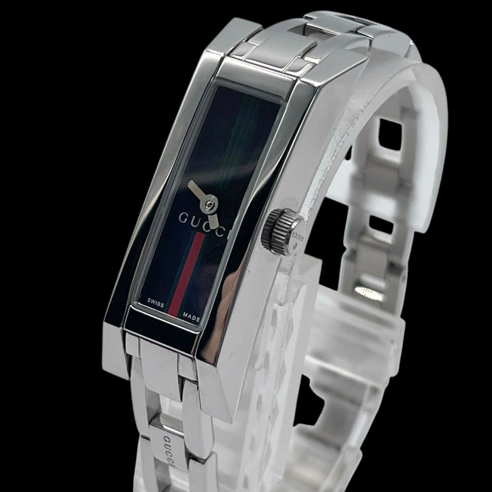 新品電池 稼働品 GUCCI グッチ レディース腕時計 YA110512 Gリンク