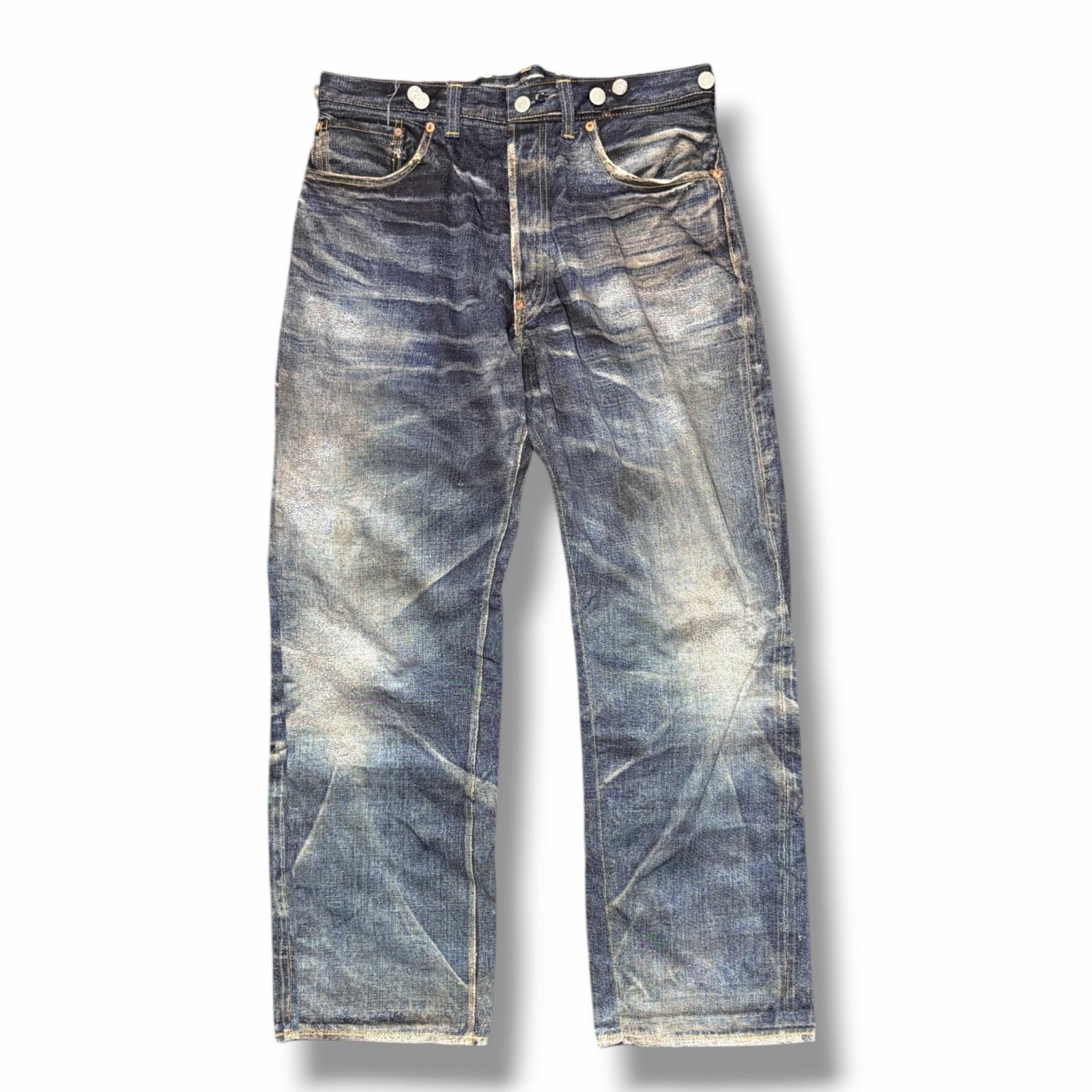 参考上代63800円 JUNYA WATANABE × Levi's Berberjin ナイロンチノクロスプリント デニムパンツ ジュンヤワタナベ × リーバイス WI-P904 インディゴ L （15690M） 29,850円