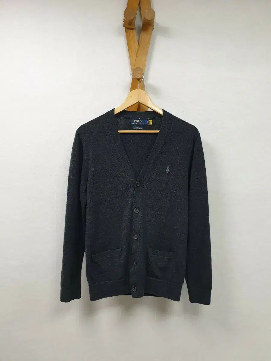 m/100 ポロ ラルフローレン チャコール カーディガン