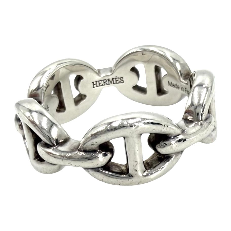 エルメス 指輪 ユニセックス シェーヌダンクル アンシェネ アクセサリー ジュエリー 小物 49サイズ HERMES シルバー925 約8.5号 約5.2g【中古品】