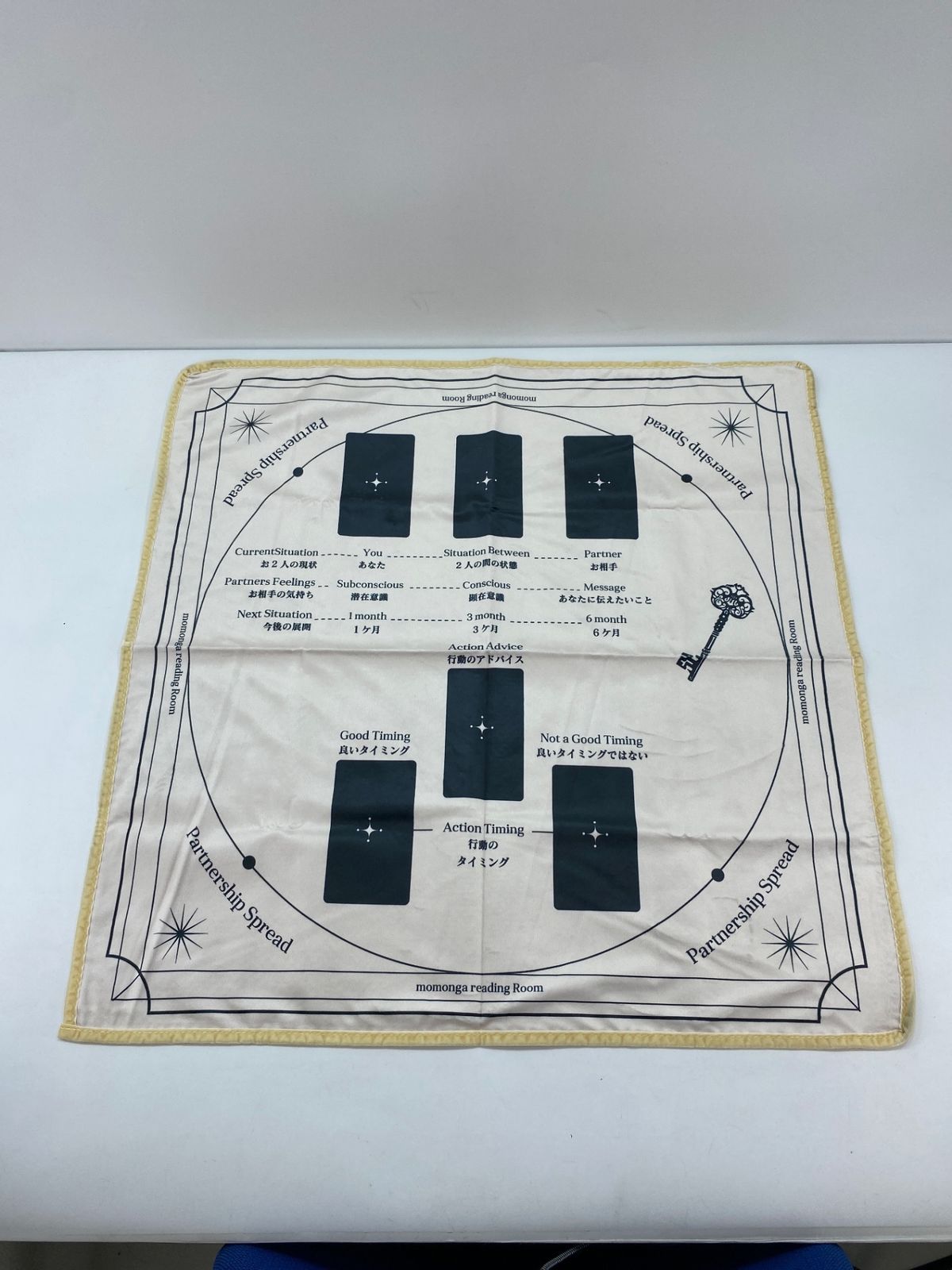恋愛の今後の展開を読むためのスプレッド タロットクロス 恋愛 日本語ガイド付き (Partnership Spread)