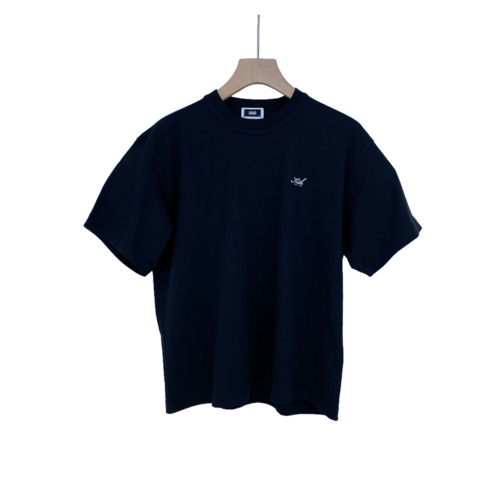KITH ネイビー 半袖シャツ 100%コットン XL KITH 半袖Tシャツ メンズ M 黒系【中古】