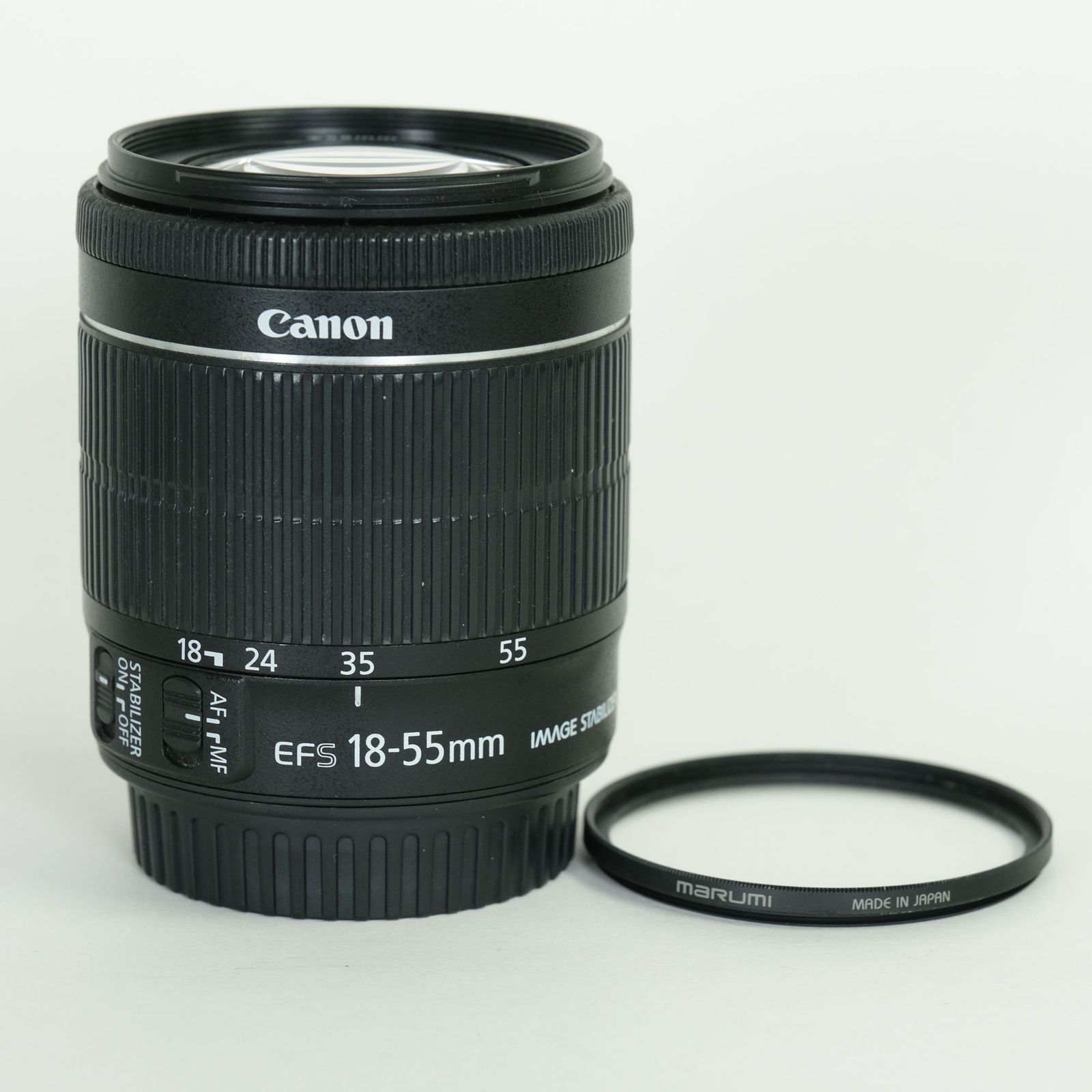 [並品 | フィルター付] Canon EF-S18-55mm F3.5-5.6 IS STM | Canon EF-Sマウント