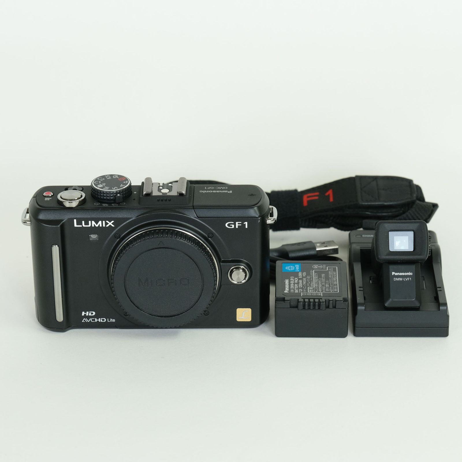 [美品 | シャッター数180回] Panasonic LUMIX DMC-GF1-K エスプリブラック | マイクロフォーサーズマウント